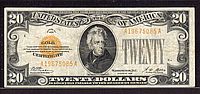 Fr.2402,1928 $20 Gold Certificate, A19675085A, Very Fine [25]